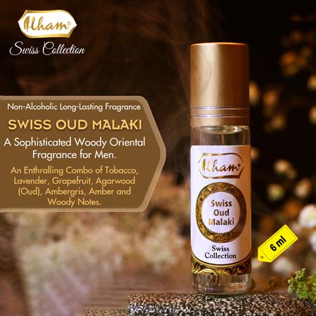 SWISS OUD MALAKI (6ML NON ALCOHOLIC PERFUME)