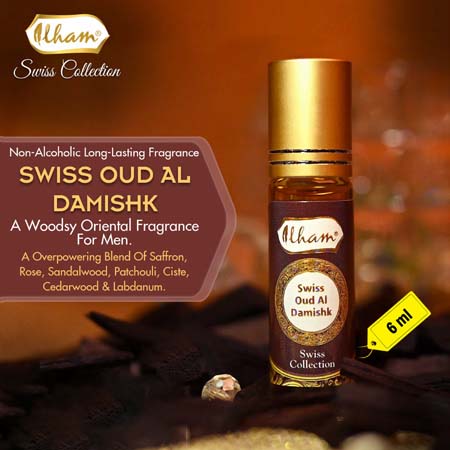 SWISS OUD AL DAMISHK (6 ML NON ALCOHOLIC PERFUME)